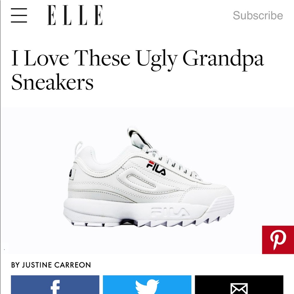 👟🔥NWT & box Unisex FILA Disruptor II (sold out)